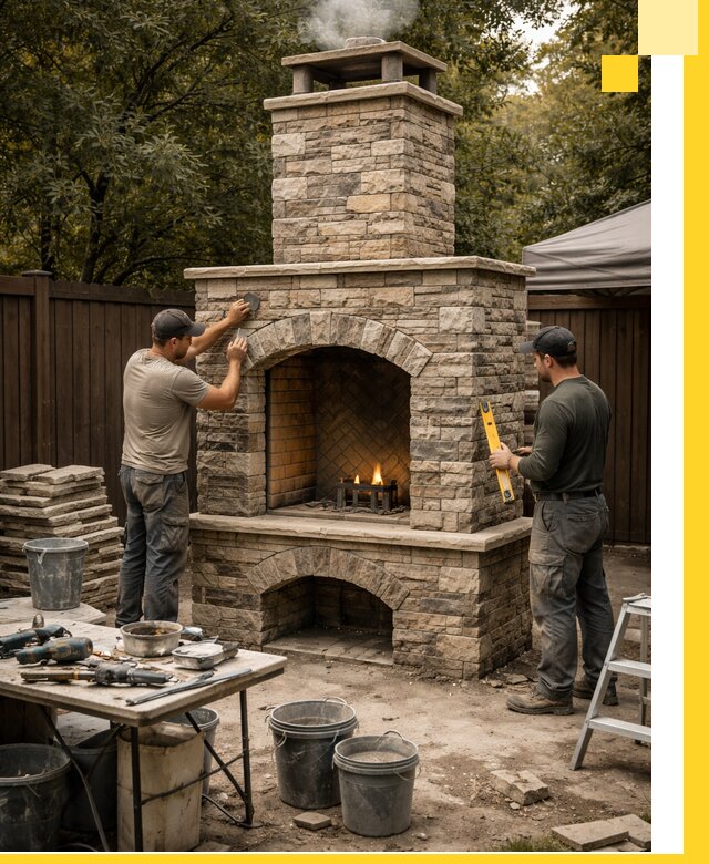 Проектирование и установка уличных каминов в Рубцовске