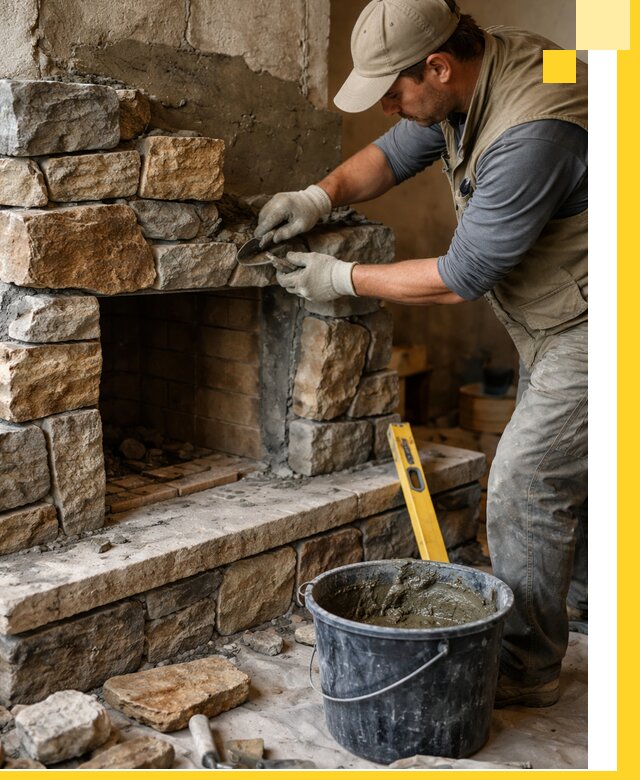 Изготовление и установка каменных каминов под ключ в Рубцовске