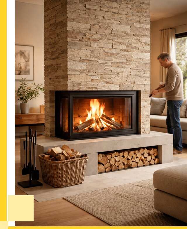 Дровяной камин под ключ в Рубцовске от 202260 р. | ЭриданРбц