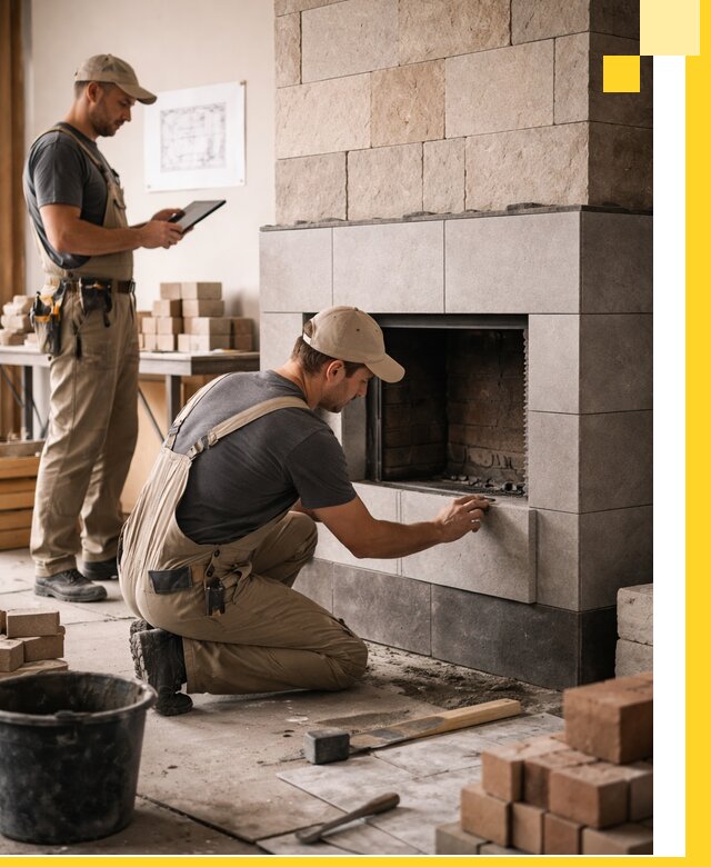 Индивидуальные проекты каминов и каминных систем в Рубцовске