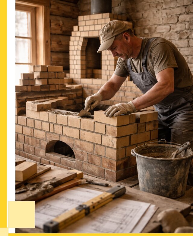 Кладка печей из кирпича в Рубцовске цены от 30339 р. - ЭриданРбц