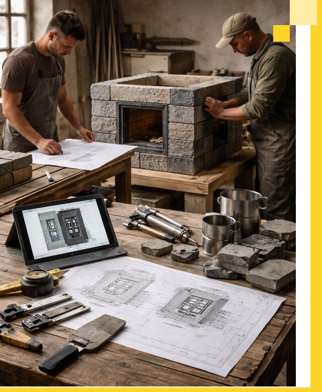 Разработка проектов печей с согласованием и монтажом в Рубцовске