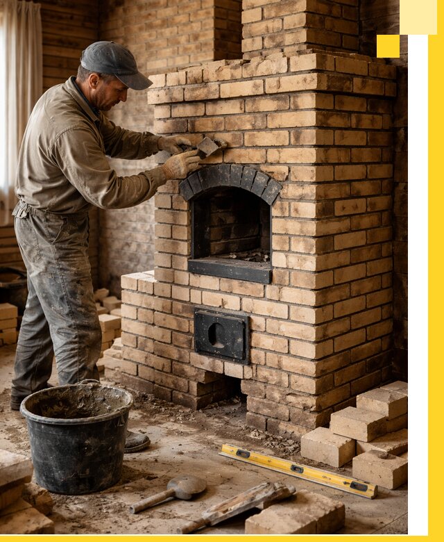 Кирпичные печи под ключ в Рубцовске: проектирование и кладка