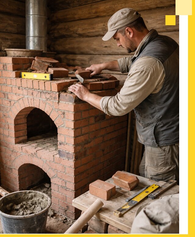 Изготовление и установка русских печей в Рубцовске под ключ