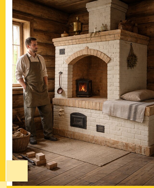 Русские печи с лежанкой под ключ в Рубцовске от 151695 р. ЭриданРбц