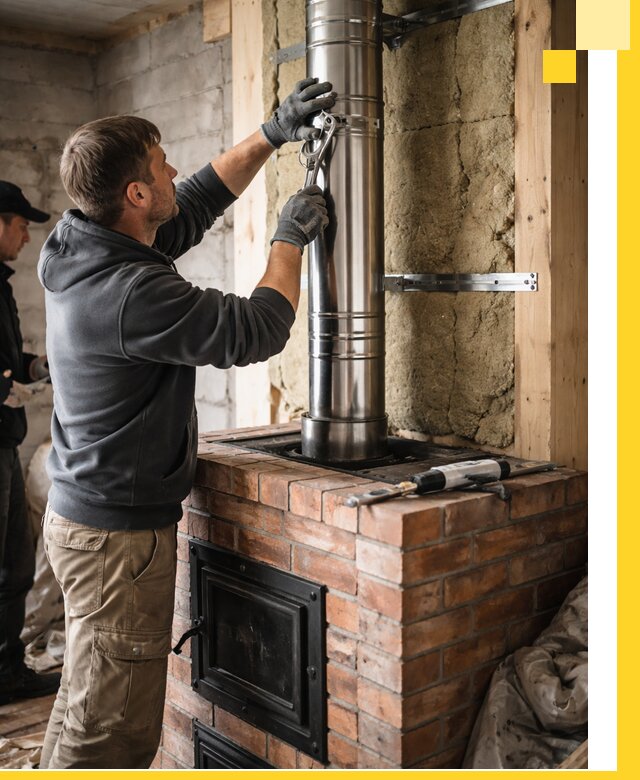 Изготовление и монтаж печей и дымоходов под ключ в Рубцовске