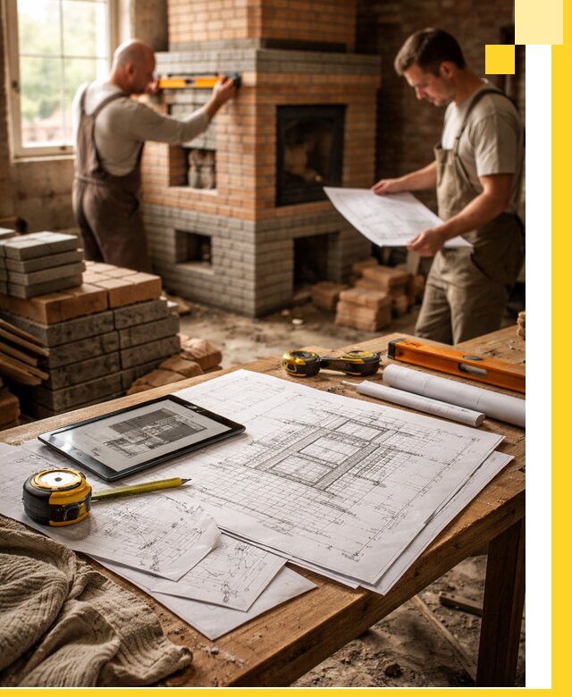 Проекты печей и каминов с индивидуальным дизайном в Рубцовске