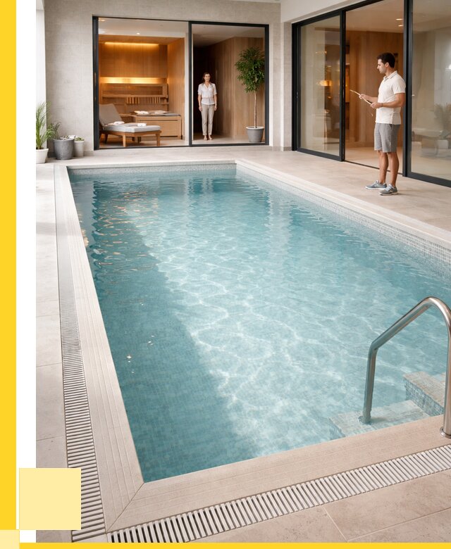 Отделка бассейна пленкой ПВХ в Рубцовске от 3540 р. - ЭриданРбц