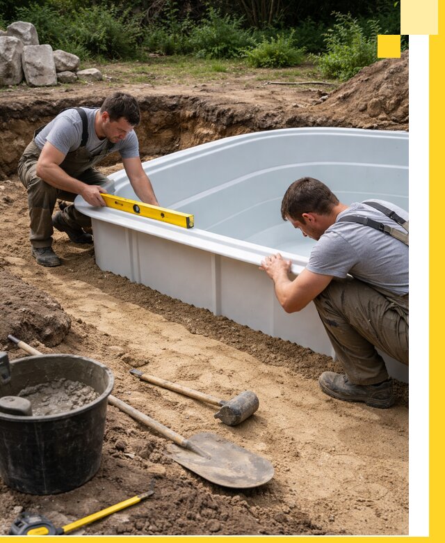 Производство и установка пластиковых бассейнов в Рубцовске под ключ