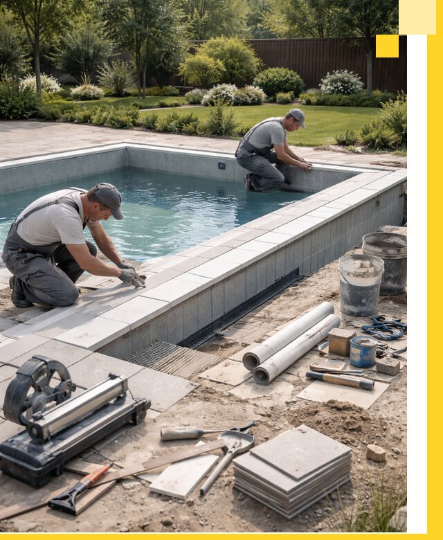 Строительство открытых бассейнов под ключ в Рубцовске профессионально