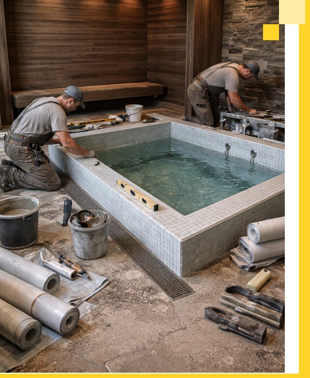 Установка и строительство бассейнов для сауны в Рубцовске