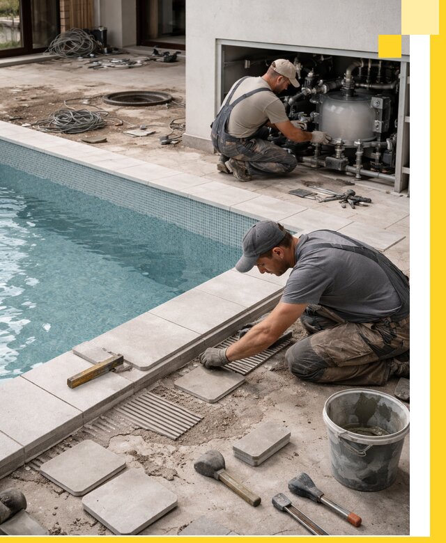 Строительство и монтаж бассейнов в коттедже в Рубцовске