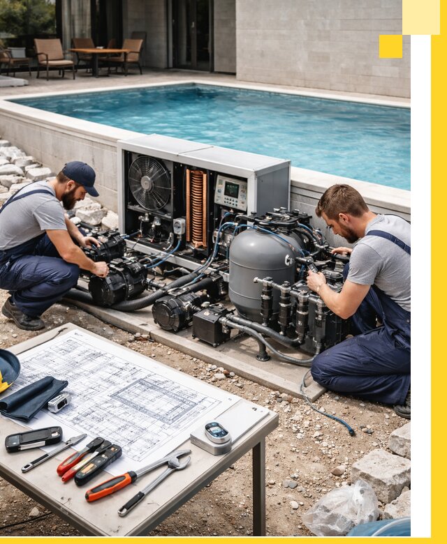 Проектирование и монтаж бассейнов с подогревом в Рубцовске