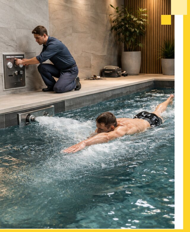 Проектирование и монтаж бассейнов с противотоком в Рубцовске