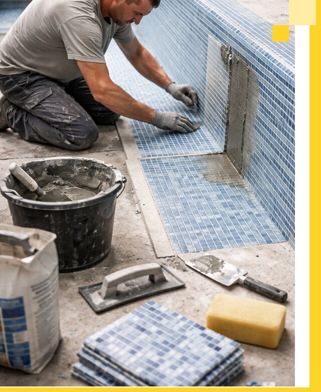 Укладка и ремонт мозаики для бассейнов под ключ в Рубцовске