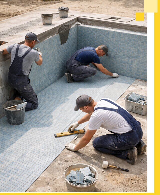 Укладка и установка плитки для бассейнов под ключ в Рубцовске