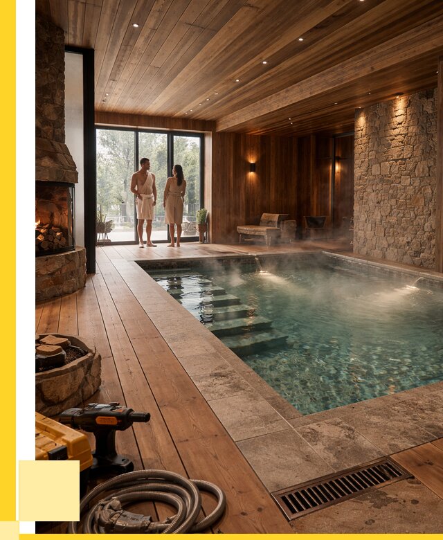 Проекты бань с бассейном под ключ в Рубцовске от 75848 р., ЭриданРбц