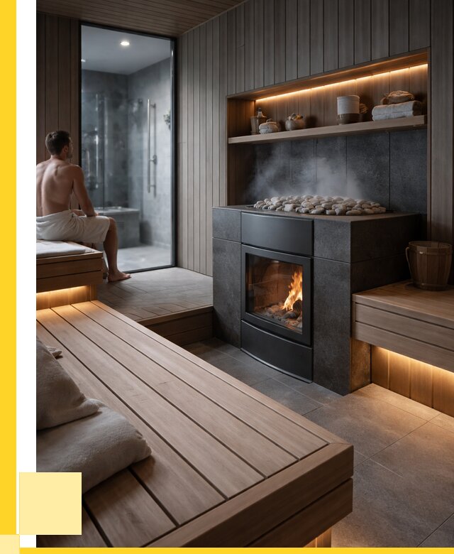 Проект сауны в частном доме в Рубцовске от 35396 р. | ЭриданРбц