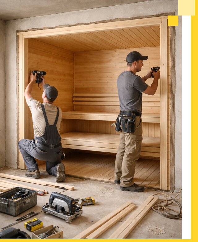 Монтаж саун под ключ в Рубцовске — проектирование и установка