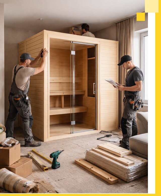 Установка и благоустройство саун в квартире в Рубцовске