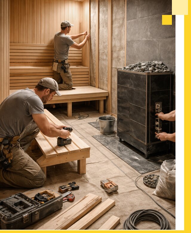 Дизайн и строительство интерьерных саун под ключ в Рубцовске