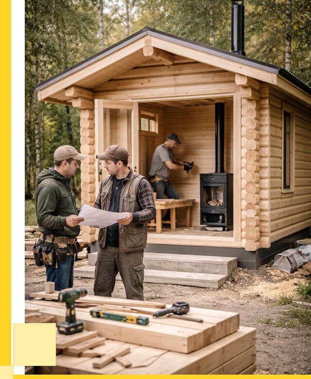 Монтаж бань под ключ в Рубцовске — от 202260 р. | ЭриданРбц