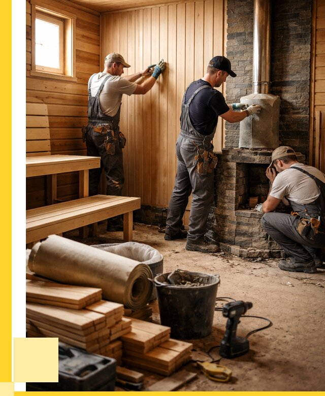 Ремонт бань под ключ в Рубцовске от 45509 р. | ЭриданРбц