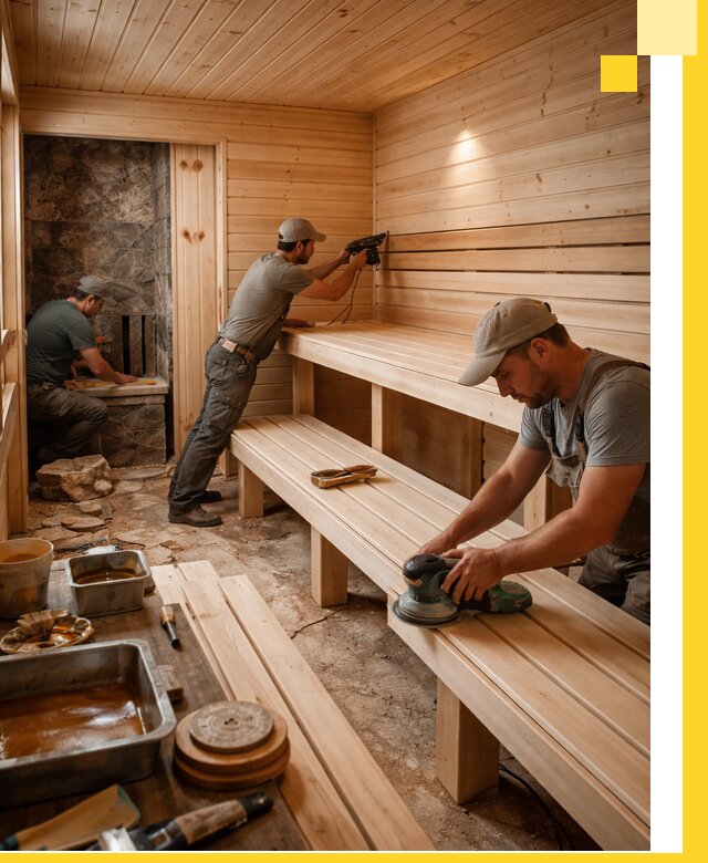 Профессиональная отделка бань в Рубцовске под ключ, с гарантией