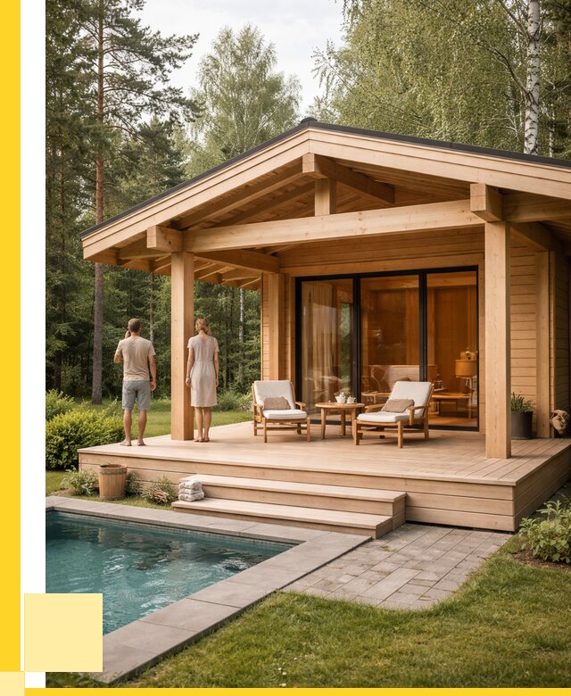 Бани с террасой под ключ в Рубцовске от 606780 р. | ЭриданРбц