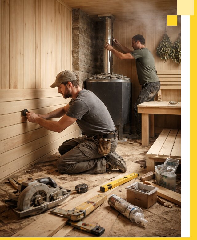 Полное строительство и оснащение парных под ключ в Рубцовске