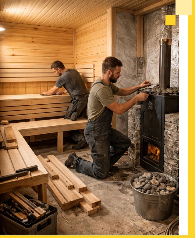 Дизайн и строительство интерьеров бань под ключ в Рубцовске