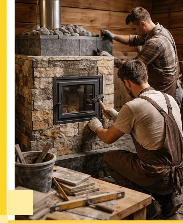 Облицовка банной печи в Рубцовске от 15170 р. | ЭриданРбц