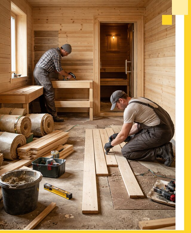 Индивидуальный проект бани с комнатой отдыха под ключ в Рубцовске