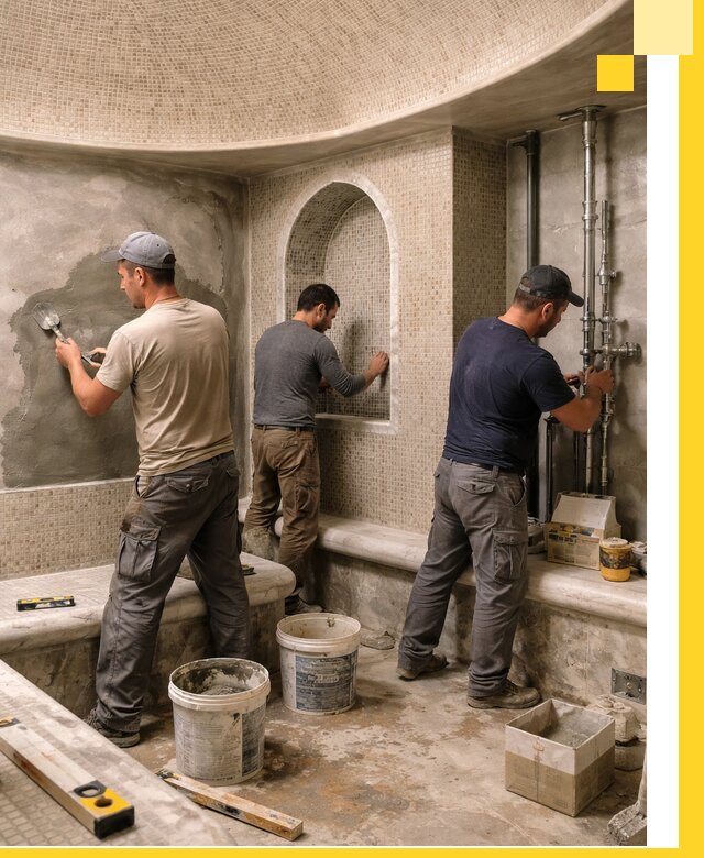 Профессиональный монтаж хамамов под ключ в Рубцовске с гарантией