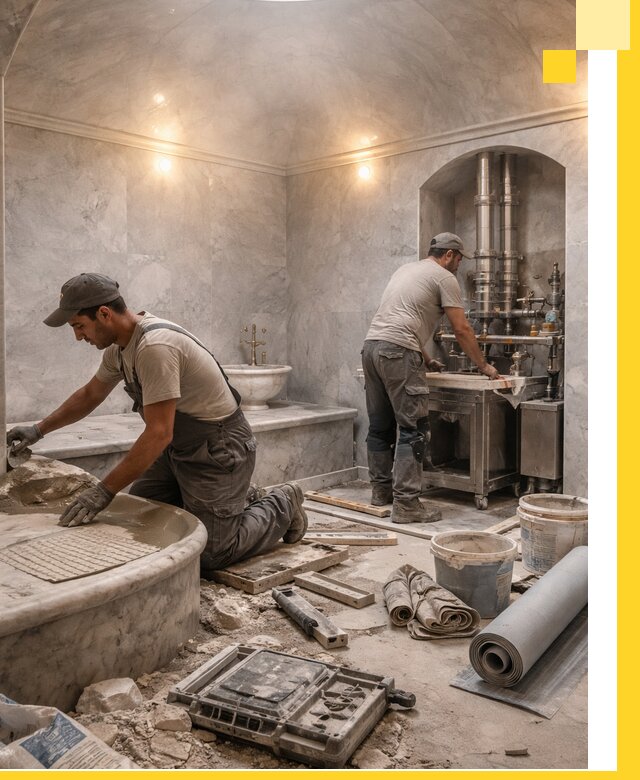 Строительство турецких бань хаммам под ключ в Рубцовске