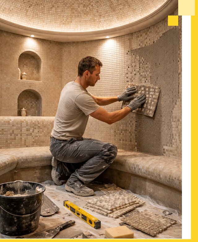 Устройство и монтаж домашнего хамама под ключ в Рубцовске