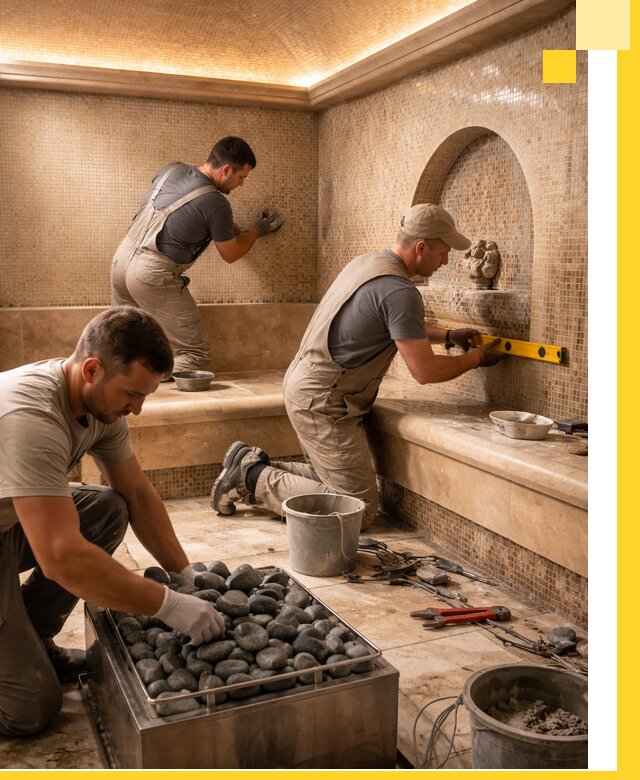 Проектирование и строительство хамама и сауны в Рубцовске