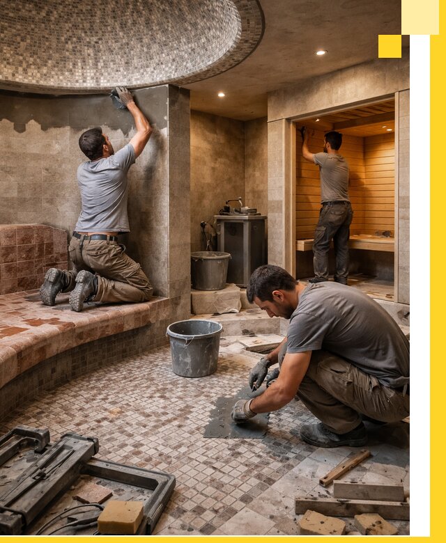 Проект и строительство хамама бани и сауны под ключ в Рубцовске