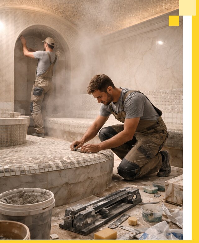 Профессиональный дизайн хамама и SPA под ключ в Рубцовске