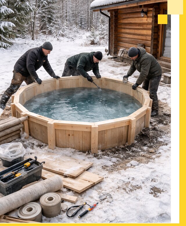 Изготовление и установка ледяных купелей под ключ в Рубцовске